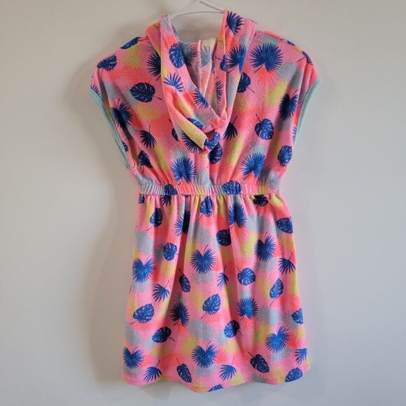 Betsey Johnson Girls Size Medium Swim Cover Terry Cloth Tropical Beach Vacation - Picture 2 of 6